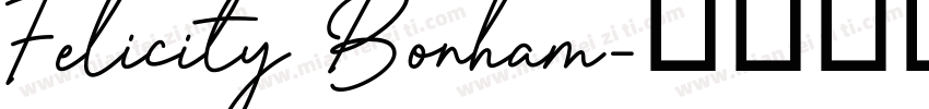 Felicity Bonham字体转换